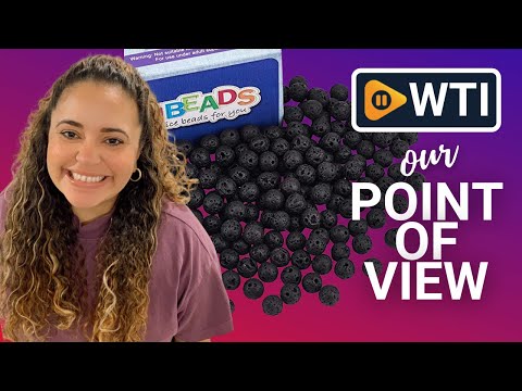 NBEADS 8mm Natural Black Lava Beads - WTI product video review