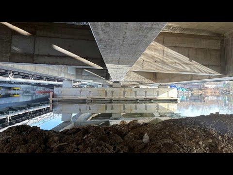 Granit Baustellenbesichtigung der Mur Brücke auf der A2