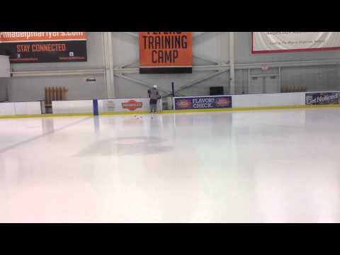 Kimmo Timonen takes ice.