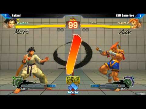 EVO 2013 - Haitani (Makoto) vs Gamer Bee (Adon) - Quarters Final - SSF4 AE
