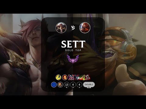 Sett Top vs Gragas - EUW Master Patch 13.5
