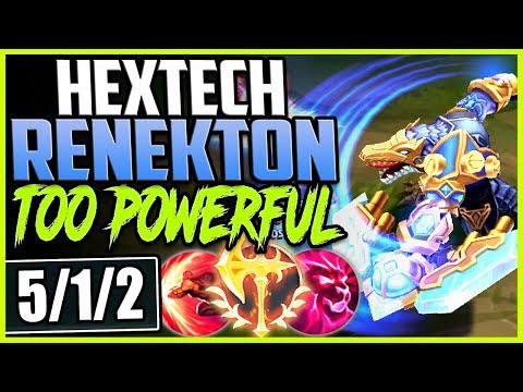 HEXTECH RENEKTON | WTF? RENEKTON IS WAY TOO POWERFUL | LoL Renekton vs Gnar TOP Season 9 Gameplay