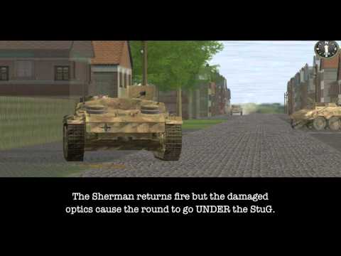 Sherman 105 vs StuG III