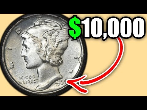 THESE SILVER MERCURY DIMES ARE WORTH A LOT OF MONEY!! 1939 MERCURY DIME VALUE
