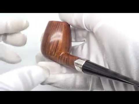 S. Band Brandy Billiard Smoking Pipe With Silver Band From PIPELIST.COM