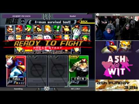 Ravenking (Falco) vs WIT | ORLY (Fox/Falcon) - ASH@WIT #50 Melee Bracket