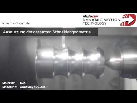 Mastercam dynamisches Drehen