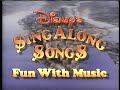 Closing To Disney S Sing Along Songs Fun With Music 1989 VHS