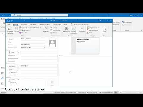 Address Book in Outlook: How to create and save a new contact in Outlook