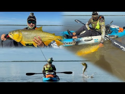 PESCA DE DORADO EN KAYAK CORRIENTES 🚣🏻🎣🇦🇷🙌🏻 #pesca #naturaleza #empedrado #corrientes #argentina 