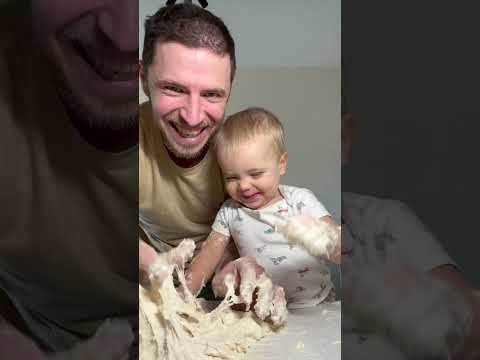 I Never Laughed So Hard in My Life  Daddy and Baby Cooking Pizza!