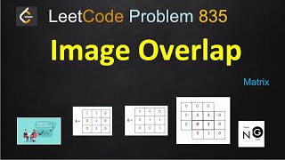 YouTube video 'image overlap | image overlap leetcode | leetcode 835 | matrix'