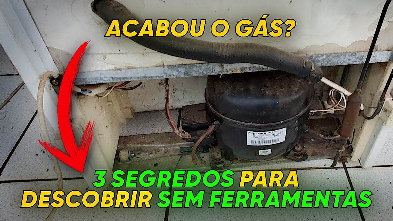 Acabou o gás da geladeira ? 3 segredos para descobrir sem ferramentas
