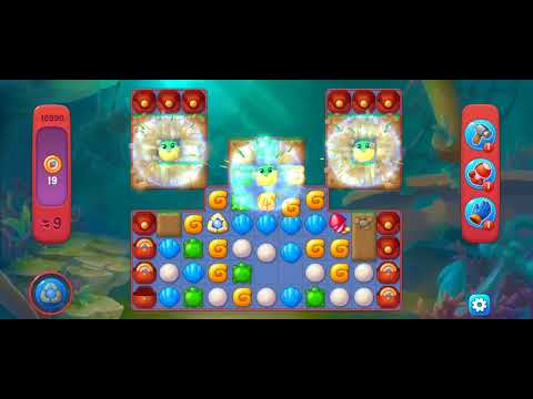 Fishdom Hard Level 10990 (with ingame lightning booster) @choraelmin