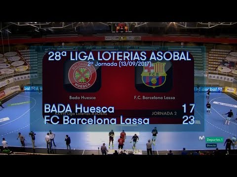 LIGA LOTERIAS ASOBAL J02 BADA Huesca - FC Barcelona Lassa 17 - 23