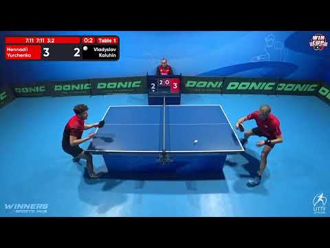 19:00 Hennadii Yurchenko 0-3 Vladyslav Kaluhin West 3 WIN CUP 24.11.2022 | TABLE TENNIS WINCUP