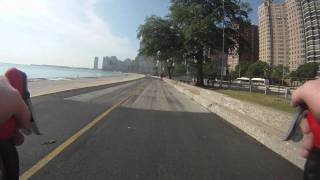 Ride to work - Chicago Lakefront Bike Path. Take 1