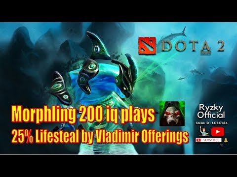Dota 2 - Morphling 200 iq plays 25% Lifesteal by Vladimir Offerings