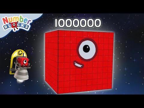 Numberblocks are counting from 1 to 1,000,000 | Learn to count BIG Numbers | Maths Cartoons for Kids