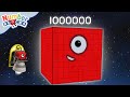 Numberblocks are counting from 1 to 1,000,000 | Learn to count BIG Numbers | Maths Cartoons for Kids