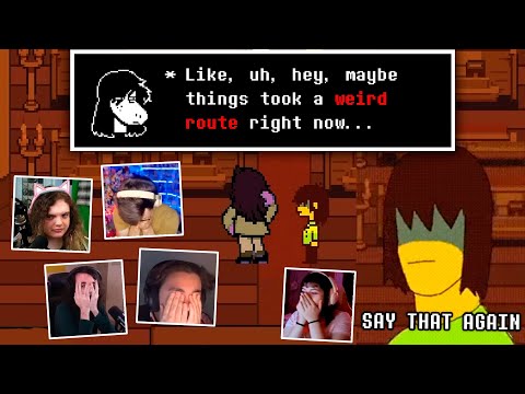 YouTubers React to Susie saying Weird Route "maybe things took a weird route" | Deltarune Chapter 4