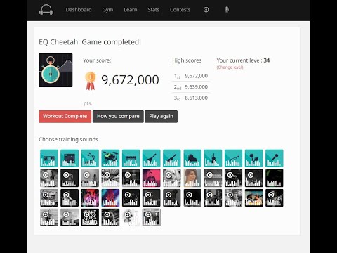 Soundgym - EQ Cheetah at level 34