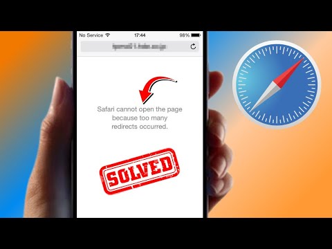 Safari Cannot Open the Page Because Too Many Redirects Occurred | iPhone | iPad