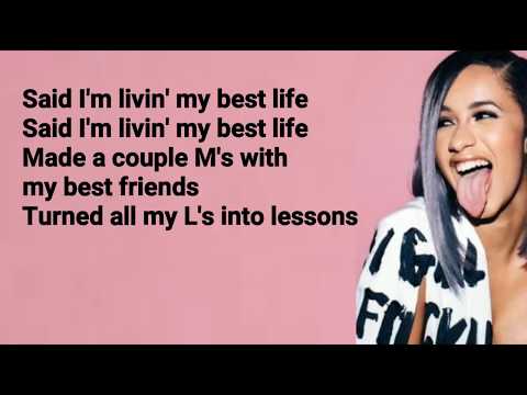Cardi B - Best Life feat. Chance The Rapper (Lyrics)