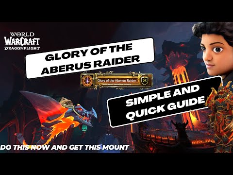 Glory of the Aberus Raider||Simple and Quick guide of Aberus Glory Achievement||Warrior Tank POV
