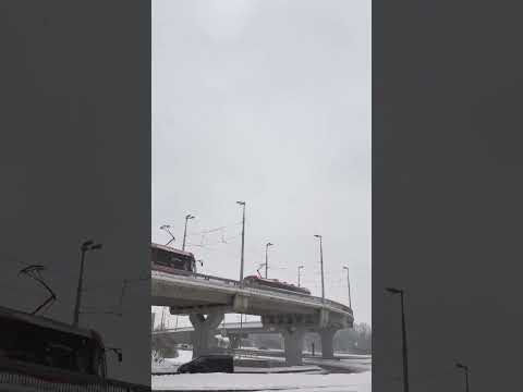 Trams are going slowly, mood to St. Petersburg Russia #shorts