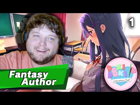 It Even SAYS Literature In The Name | Fantasy Author Reacts to Doki Doki Literature Club #1