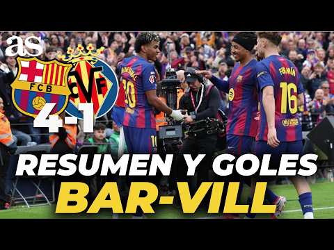 ¡HAT TRICK HISTÓRICO DE LAMINE YAMAL! Resumen y goles del FC BARCELONA 4 - VILLARREAL 1