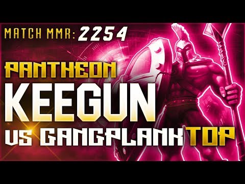 S8 | Keegun Pantheon vs Gangplank TOP | High Elo Ranked League of Legends