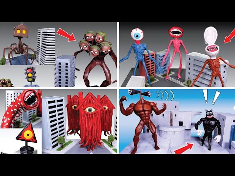 Making All Monsters Dioramas part 4 - Trevor Henderson & Leovincible with Clay | ClayHolic