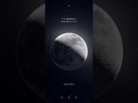 SPINNING MOON theme for KLWP