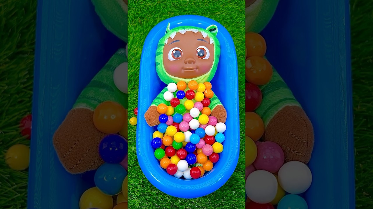 Bathtub Full of Rainbow Gum Balls ASMR