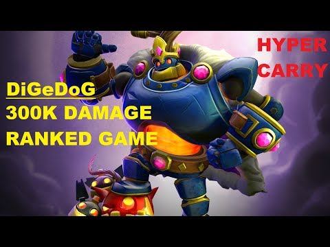 300K DAMAGE RANKED GAME!!! BOMB KING! HYPER CARRY!