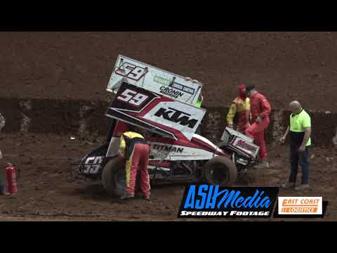 Sprintcars: Kevin Titman Crash - Archerfield Speedway