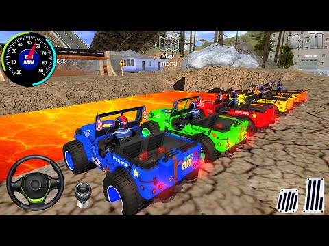 Juegos De Carros - Offroad Police Car Stunts Driving #1 - Dirt Cars Racing - Android GamePlay 2026