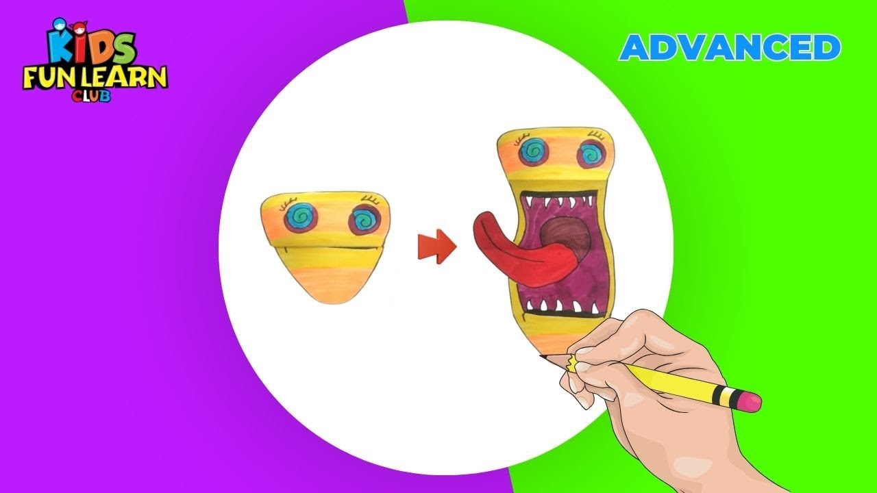 How to Draw Candy Corn Monster for Kids