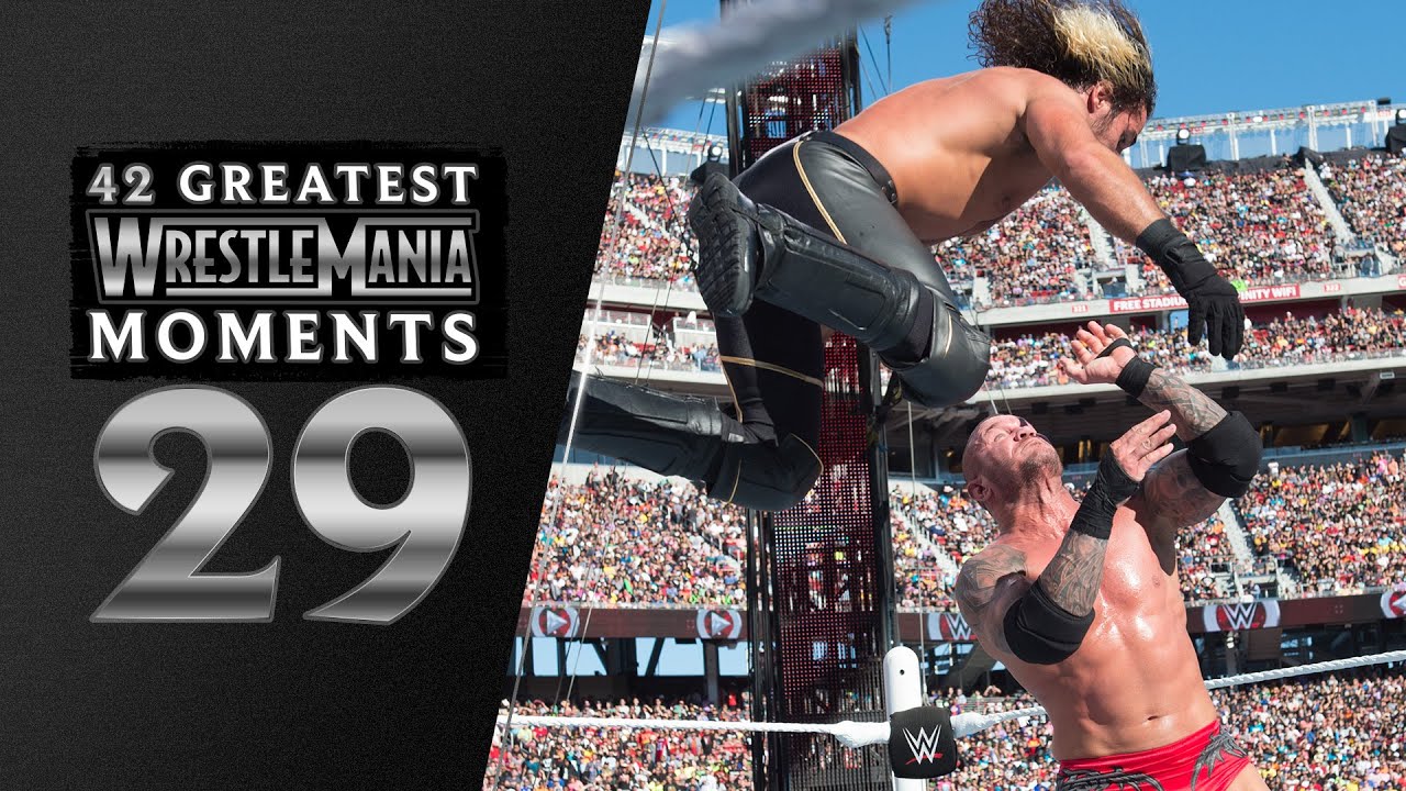 Randy Orton delivers ultimate RKO outta nowhere | WrestleMania 31: 42 Greatest WrestleMania Moments