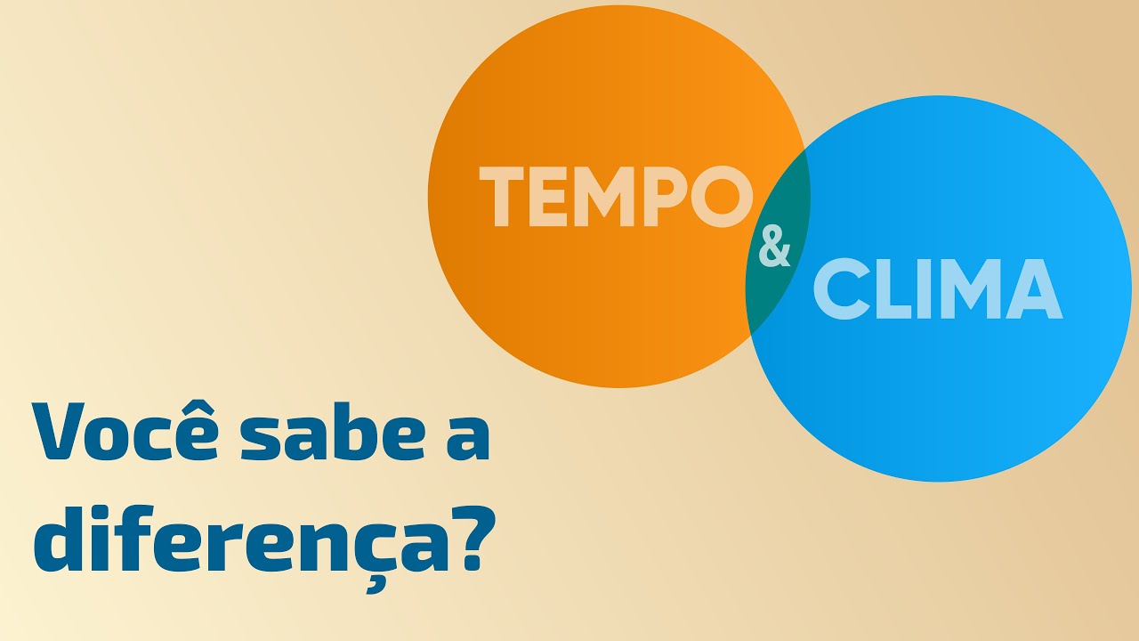 Qual é diferença entre TEMPO e CLIMA?