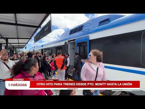 Otro hito para Trenes desde Pto. Montt hasta La Unión.