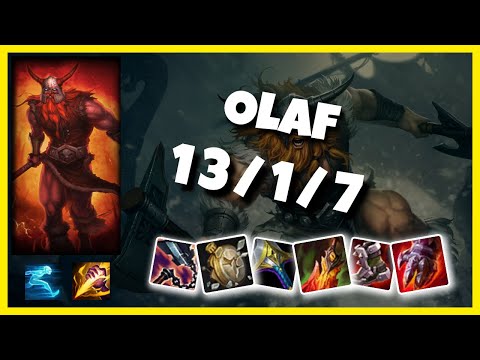 Olaf vs Graves KOREAN Challenger JUNGLE (13/1/7) - v11.1