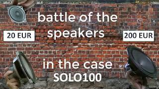 battle of the diy speaker building Visaton SOLO100 (Visaton B200 - 200 EUR or 20 EUR soviet 10GD-30)