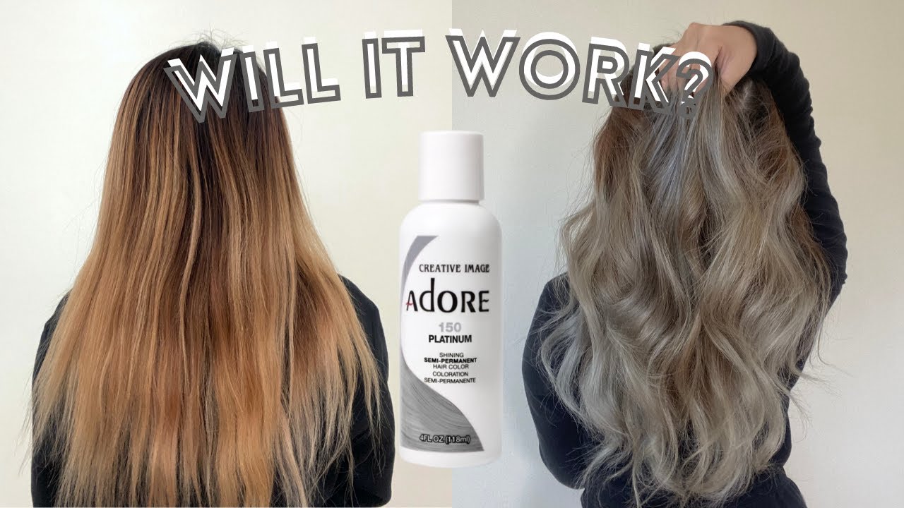 TRYING OUT: Adore 150 Platinum Hair Dye (WILL IT WORK)