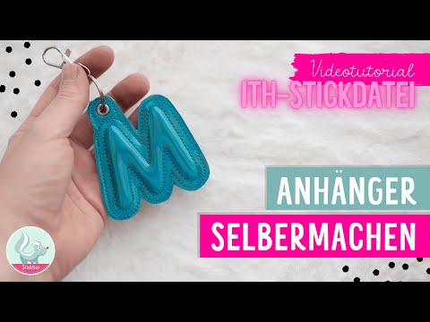 Buchstabenanhänger mit 3D Effekt selber machen