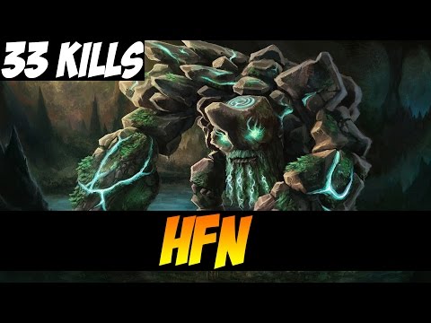 33 KILLS IN 38 MINUTES !!! - hFn- Plays Tiny - Dota 2