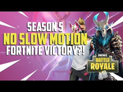 No Slow Motion Victory?! | Fortnite Season 5 Gameplay | Paradise Palms | B34RF4C3