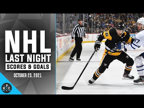 NHL Last Night:  All 85 Goals and Scores on October 23, 2021